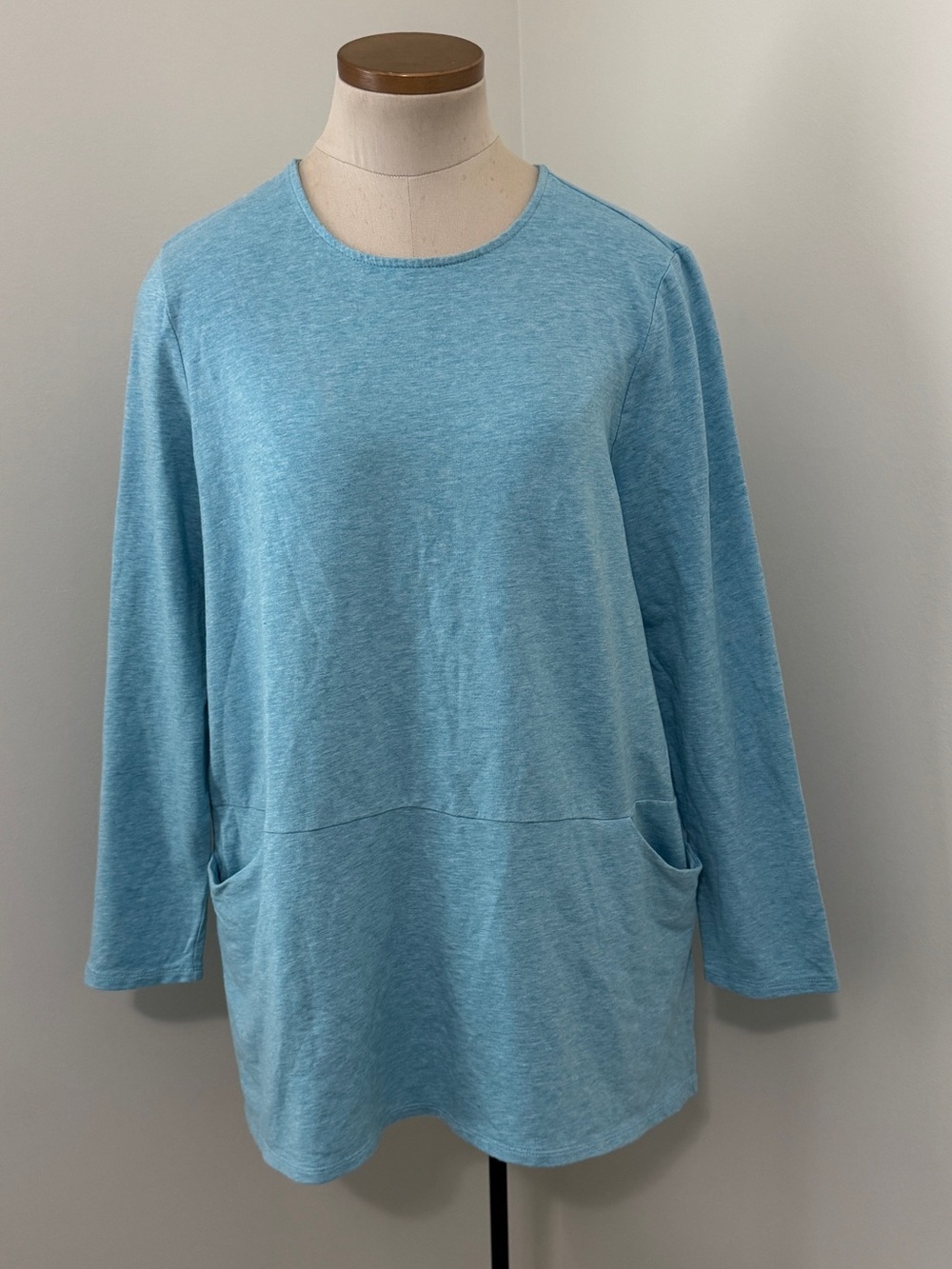 Pure Jill by J Jill Large Blue Tunic Top w/ Pockets
